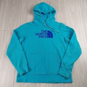 The North Face Women’s Medium‎ Half Dome Pullover Hoodie Sweatshirt Blue Logo